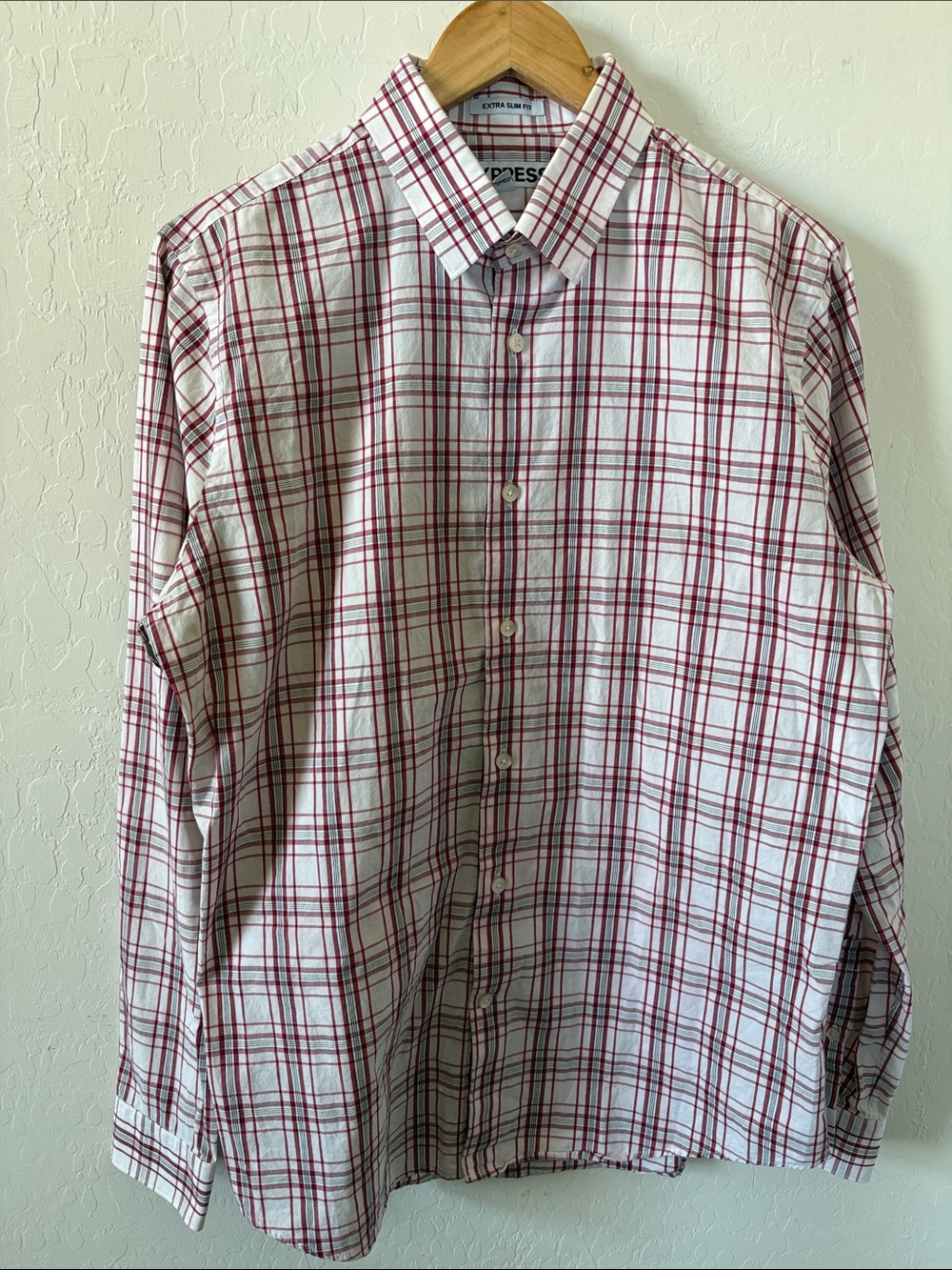 Express Button Down Extra Slim Fit Casual Shirt sz Large